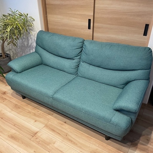 ファブリックソファー　3人がけ　グレー　ソファ