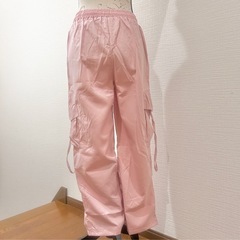 カーゴパンツ　レディース　ピンク　カジュアル　ストリー　美脚　3XL の画像