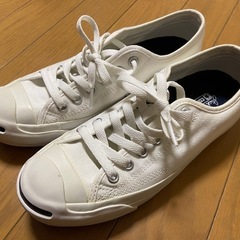 コンバース ジャックパーセル レディース24.5cm 白　