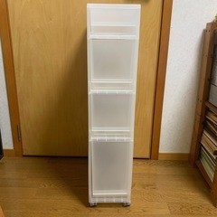 【取引き中】無印　4段収納ケース　スリム
