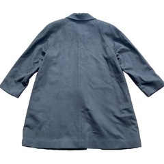 【カシミヤ100】ロングコート レディース ブラックの画像