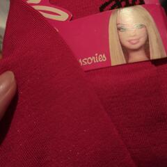 ニーハイ 3足セット Barbie、ラメ入り、透かし編みの画像