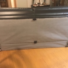 牛皮のソファーの画像