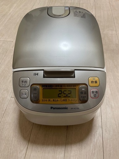 【動作品】パナソニック Panasonic IH炊飯器 5.5合炊き シャンパンホワイト SR-HC105\n