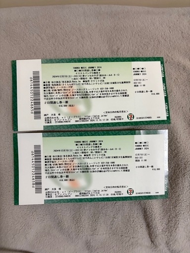 東北ミュージックジャーニー2日間通し券