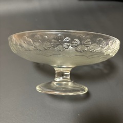 脚付ガラス　コンポート　デザート皿の画像