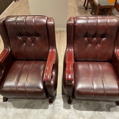 再値下げしました！！ 高級感溢れる一人がけソファー✖️2脚