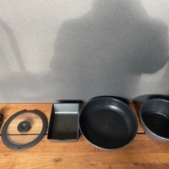 フライパン5点セット　アイリスオーヤマ製の画像