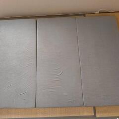 高反発マットレス 極厚10cm 3つ折り グレー系 ダブルの画像