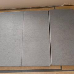 高反発マットレス 極厚10cm 3つ折り グレー系 ダブルの画像