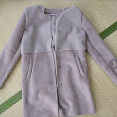 レディース　コート　くすみピンク