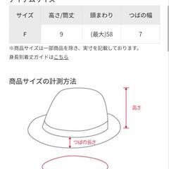 お値下げ！新品ROPÉ PICNIC PASSAGE
フェイクレザーフリルハットの画像