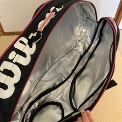 【差し上げます】ラケットバッグ　ウィルソンの画像