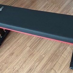 終了【無料】フラットベンチ（折りたたみ可）&可変ダンベルセット【...