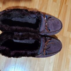 暖かいボアシューズの画像