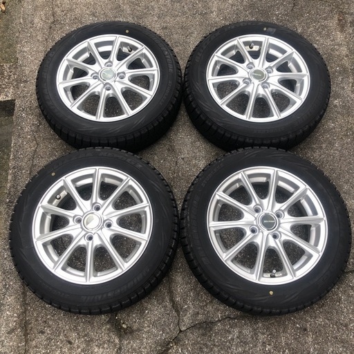 決定 美品 155/65R14アルミ付き　14インチ4.5J 軽自動車に　スタッドレスセット