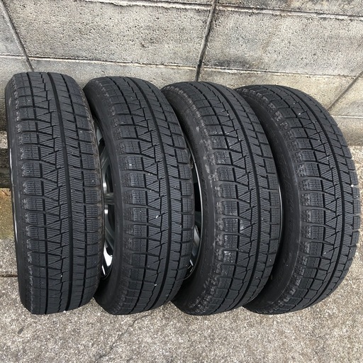 決定 美品 155/65R14アルミ付き　14インチ4.5J 軽自動車に　スタッドレスセット