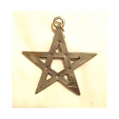 AzurerGreen Open Pentacle pendant 陰陽道儀式用の画像