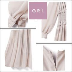 新品/値下げ春GRLSOUL'd OUT商品/売切の人気商品！Mサイズ新品未使用無地ワンピース・体型隠し・妊婦マタニティーワンピ春も大活躍♡の画像