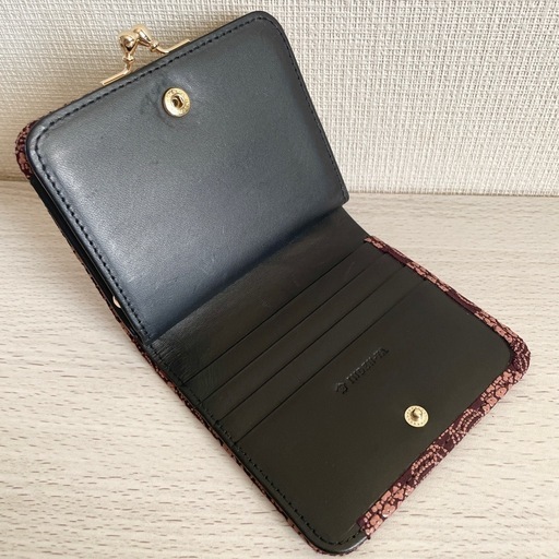 ☆現金払い可能☆ 【美品】印傳屋  財布 がま口財布 Wallet 紫陽花柄