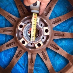 18インチPCD114.3アルミホイール4本組み   の画像