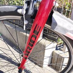子供用24インチ自転車赤の画像