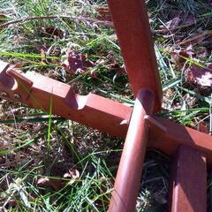 木製　アウトドアチェア　ガーデンチェアの画像