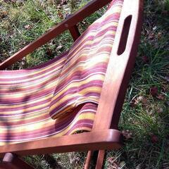 木製　アウトドアチェア　ガーデンチェアの画像