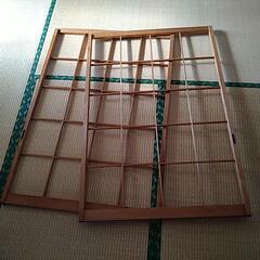 障子の桟　障子　桟　さん　パーテーション　和室　