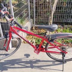 子供用24インチ自転車赤
