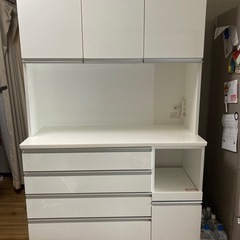 八街　ニトリ　食器棚　キッチンボード　カップボード　白