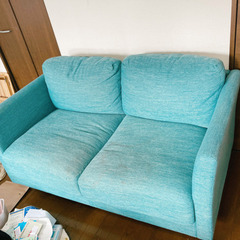ソファ　水色