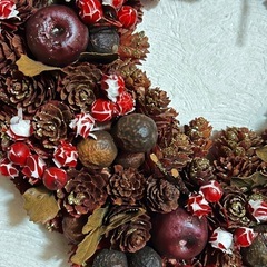 クリスマスリース　直径30cmの画像