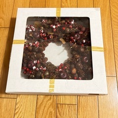 クリスマスリース　直径30cmの画像
