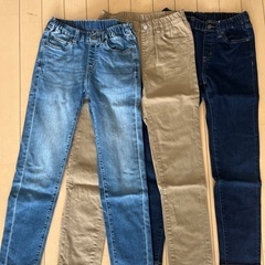 140cmユニクロパンツ３本　used