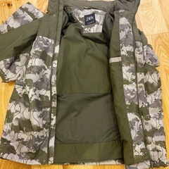 ZARA ザラ ミリタリー柄マウンテンライトジャケット 送料込み XLの画像