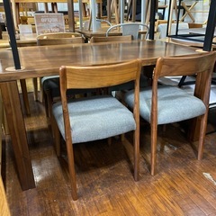 2/18値下げしました！🌳ナチュラル🌳桜工業 5点ダイニングセット 天然木 シンプルデザイン 4人家族 No.1643 KEの画像