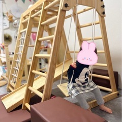 🌈天然木の大型遊具🌈ジャングルジム