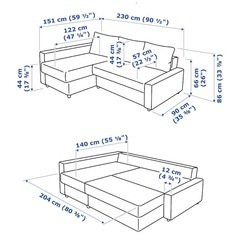 値下げ！！IKEA ソファ3人掛け  の画像
