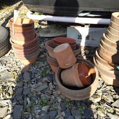 植木鉢　素焼きの画像