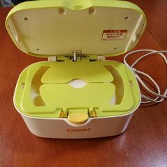 【ユーズド品】Combi おしりふきウォーマー 緑/白の画像