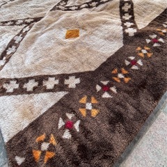 値下げ↓中古◆ニトリ◆ラグ◆Ｎウォーム16ダイヤ◆約２畳用◆の画像