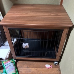 犬　木製ゲージ　サークル　新品です　一度組み立てました　幅60 ...