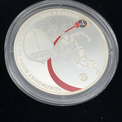 ss7039　未使用品 FIFAワールドカップ ロシア大会公式記念コイン カラー銀貨4種セット 3ルーブル銀貨3枚 ヴォルゴグラード ニジニ・ノヴゴロド ロストフ・ナ・ドヌ サマーラ 2018年発行 限定1,200セット プルーフ貨幣 貨幣セットの画像