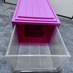 衣装ケース
ピンク中古　絶賛断捨離中の画像