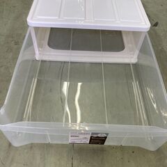 【リサイクルショップ　ピカソ　小松原】高さ18cm ニトリ 押入れケース セレスFD ワイド浅型 セレスTN-W オシイレワイドS★4419★の画像
