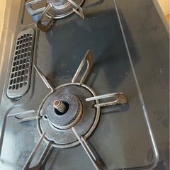 ガスコンロ　2口　黒の画像