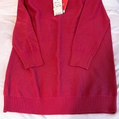 レディース ピンク ニットの画像