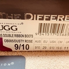 UGG ムートンブーツ リボン付きの画像
