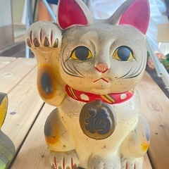 まねきねこ　招き猫　置物　縁起物　アンティーク